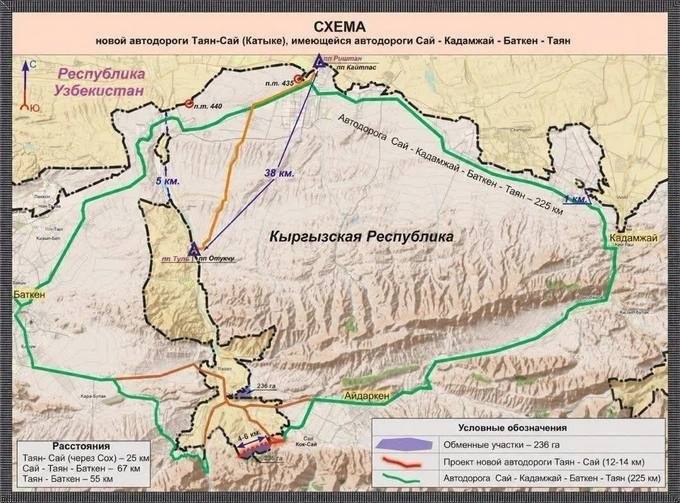 Ўзбекистоннинг икки қишлоғи Қирғизистон таркибига ўтди